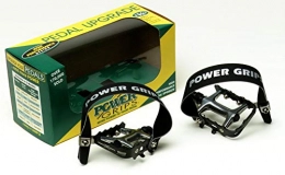 Power Grips Mountainbike-Pedales Power Grips High Performance vormontiert Trageriemen / Pedal-Kit, Schwarz, X-Large