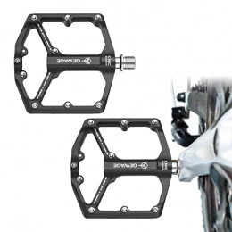 REXLIS Fahrradplattformpedale - Vergrößertes und verbreitertes rutschfestes Pedal aus Aluminiumlegierung,Abgedichtetes Lagerdesign für Mountainbike-Pedale