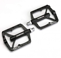 RockBros Ersatzteiles ROCKBROS Fahrrad Pedale Aluminium 9 / 16 Zoll für MTB, Rennrad, Universal Breit Plattform CNC