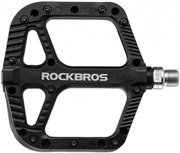RockBros Ersatzteiles ROCKBROS Fahrradpedale Nylon Composite Flatpedale 9 / 16 Mountain Bike Pedale 3 Bearing rutschfest Wasserdicht Anti-Staub (Schwarz 2)