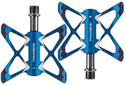 RONGJJ Ersatzteiles RONGJJ Mountainbike-Pedal, Super Color CNC-Bearbeitung Leichte Fahrradplattformpedale 9 / 16, Blue