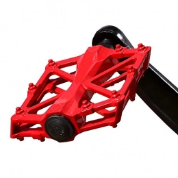 Rotekt Fahrradpedale, 3 helle Farben, 1 Paar langlebige Aluminium-Pedale, rutschfeste Flache Plattform, MTB-Fahrradpedal, 01