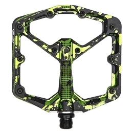 Crank Brothers Mountainbike-Pedales STAMP 7 GROßE Pedale - limitierte Auflage SPLATTER PAINT LIME GREEN