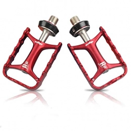 TOPRONG Mountainbike-Pedales TOPRONG Mountain Road Fahrrad Faltrad Schnelle Demontage Pedale Leichtes Pedal rutschfest Verschleifest (Color : Red)