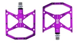 WangQianNan Mountainbike-Pedales WangQianNan Fußpedal 3 Lager-Fahrrad- Pedal Anti-Rutsch- Ultra CNC MTB Mountainbike Pedal gedichtetes Lager Pedale Fahrradzubehör Fahrradersatzpedale (Color : Purple)