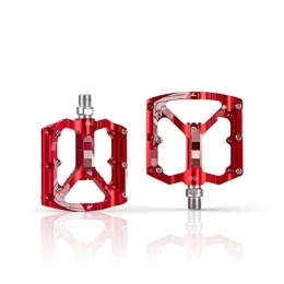 WIPP Ersatzteiles WIPP Fahrrad-Mountainbike-Pedal MTB DH XC AM Fahrradpedal Mountainbike Ultralight Ultra Axle Sealed Bearing Pedals (Color : Red) Mountainbike-Teile (Color : R)