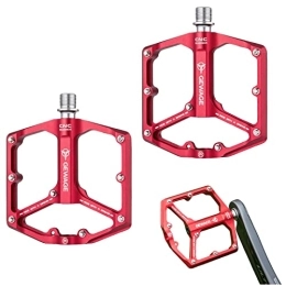 Wukesify Fahrradplattformpedale - Fahrrad-Flachpedale mit doppelseitigem Schraubendesign | Abgedichtetes Lagerdesign für Mountainbike-Pedale