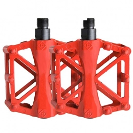 XBETA Langlebige Fahrradpedale, ultraleichtes Aluminium-Kugelfußpedal, MTB-Rennrad-versiegelte Lagerpedale Gemütlich (Color : Red)