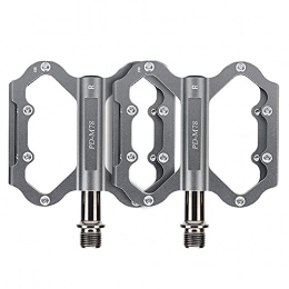 XGLIPQ Ersatzteiles XGLIPQ Fahrradpedal, Bergpedale MTB Fahrradpedale aus Aluminiumlegierung, leichte rutschfeste Fahrradplattformpedale für BMX MTB, 9 / 16-Zoll-Cr-Mo-Stahlspindel[1Paar