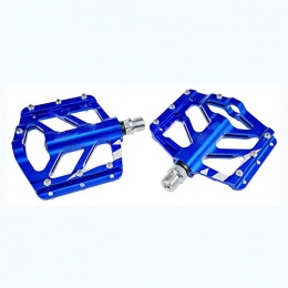 XUANX Mountainbike-Pedales XUANX Aluminiumpedal Mountain Road Atmungsaktiv Breites, bequemes und leichtes Universal-Fahrradpedallager-Pedal, Blue