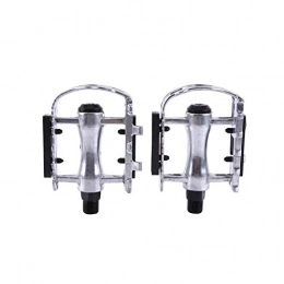 Yosoo Ersatzteiles Yosoo Health Gear 1 Paar Silberne Fahrradpedale, universelle Fahrradplattformpedale aus Aluminiumlegierung für BMX / MTB(Silber)