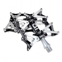 YZX Ersatzteiles YZX 9 / 16" Fahrradpedale, abgedichtete stabile Flache Pedale aus Aluminiumlegierung, zum Zusammenklappen von Fahrrädern / Mountainbiken / Rennrad / MTB(Schwarz)