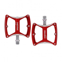 ZHANGYY Ersatzteiles ZHANGYY 1 Paar Fahrradpedale aus Aluminiumlegierung für Mountainbike-Rennrad-Ersatzteile Zubehör (rot)