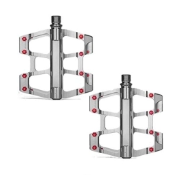 Zhenwo Mountainbike-Pedales Zhenwo Bicycle Pedals Universal Mountain Bike Pedals Platform Cycling Ultra Sealed Bearing Aluminum Alloy Flat Pedals 9 / 16 Inch Quality More Colours Bicycle Pedal, Silber