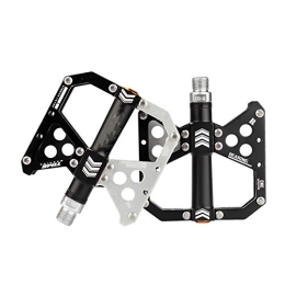 Zhenwo Ersatzteiles Zhenwo Mountain Bike Pedals Extremely Strong Colourful Machined 9 / 16" Pedals with Sealed 3 / 4 Bearings Easy Installation Bicycle Pedal, Silber