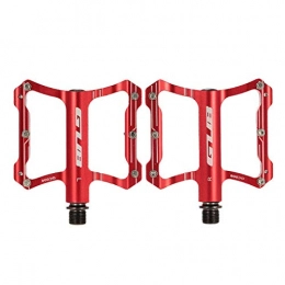 ZHIPENG Mountainbike-Pedales ZHIPENG Bicycle Pedal, Ultra-Light Aluminum Alloy with Sealed Bearing Large Foldable for Mountain Bike Road Bike - Bicycle Accessories, Rot