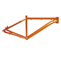 26-Zoll Aluminiumlegierung Kohlefaser Fahrradrahmen Mountainbike Straßenfahrrad Neigung Hartschwanz Rahmen Kohlenstoffrahmen Berg Fahrrad Rahmenscheibe (Orange)