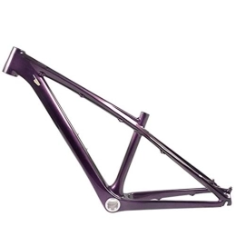 PPLAS Mountainbike-Rahmen 26er CO2-MTB-Rahmen MTB-Kohlenstoffrahmen 26er 14-Zoll-Kohlenstoff-MTB-Rahmen 26 Carbon Kinderrahmen mit Headset-Klemme (Color : Purple, Size : 14inch Glossy)
