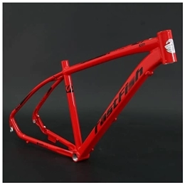 HerfsT Mountainbike-Rahmen 29er MTB-Rahmen, Aluminiumlegierung, Hardtail-Mountainbike-Rahmen, 17 Zoll XC-Scheibenbremse, starrer Rahmen QR 135 mm, mit Headset (Farbe: Rot, Größe: 29 x 17 Zoll)
