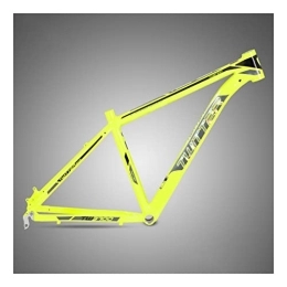 DFNBVDRR Mountainbike-Rahmen DFNBVDRR MTB-Rahmen 26 / 27.5ER Scheibenbremse Rahmen Aluminiumlegierung 15.5'' / 17'' Fahrradrahmen Schnellspanner 135mm Gerader Steuersatz Mountainbike-Rahmen BB68 (Color : Yellow, Size : 15.5x26in)