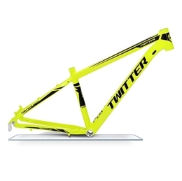 DFNBVDRR Mountainbike-Rahmen DFNBVDRR MTB-Rahmen 29er Mountainbike-Rahmen 15'' / 17'' / 19'' Aluminiumlegierung Fahrradrahmen Schnellspanner 135 Mm BB68mm Routing Intern (Color : Yellow, Size : 15x29in)