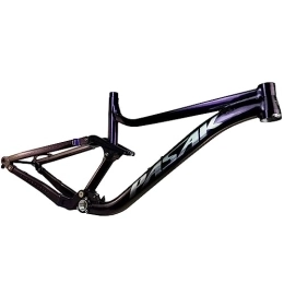 DHNCBGFZ Ersatzteiles DHNCBGFZ MTB Rahmen Federungsrahmen 27, 5er / 29er Aluminiumlegierung MTB-Rahmen Berg DH Radfahren Downhill-Fahrradzubehör 16'' / 18'' Steckachse 148mm (Color : Purple, Size : 27.5x18'')