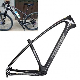 MYHH Mountainbike-Rahmen Grau LOGO MTB Mountainbike-Rahmen Full Suspension T800 Carbon-Faser Fahrradrahmen, Größe: 27, 5 x 17 Zoll.