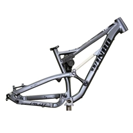 HIMALO Ersatzteiles HIMALO 26er / 27.5er Mountainbike Aufhängungsrahmen 16, 5'' Aluminiumlegierung MTB Rahmen Scheibenbremse Steckachse 12 * 142mm (Color : Dark Gray, Size : 26 * 16.5'')