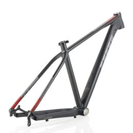 HIMALO Mountainbike-Rahmen HIMALO Aluminiumlegierung MTB Rahmen 27.5er Scheibenbremse Mountainbike Rahmen 135mm QR Starrer Rahmen 15'' / 17'' / 19'' XC / AM (Color : Black Red, Size : 27.5 * 15'')