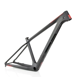 HIMALO Mountainbike-Rahmen HIMALO Carbon MTB Rahmen 27.5er Hardtail Mountainbike Rahmen Steckachse 12x142mm Scheibenbremse Rahmen 15'' / 17'' / 19'' Interne Führung (Color : Red, Size : 27.5 * 17'')