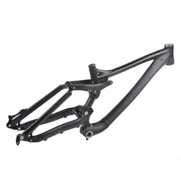 HIMALO Ersatzteiles HIMALO Downhill Mountainbike Federungsrahmen 26 / 27.5er DH / XC / AM MTB Rahmen 12 * 142mm Steckachse Aluminiumlegierung Rahmen Scheibenbremse (Size : S / Small Black)