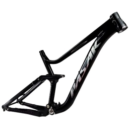 HIMALO Mountainbike-Rahmen HIMALO MTB Rahmen 27.5er / 29er Mountainbike Aufhängungsrahmen 16'' / 18'' DH / XC / AM Scheibenbremsrahmen Boost Steckachse 148mm (Color : Black, Size : 27.5 * 16'')