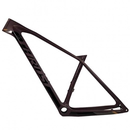 HNXCBH Mountainbike-Rahmen HNXCBH Fahrradrahmen Carbon-Faser-Boost-Rahmen im Freien Mountain Bike Zubehör MTB Fahrrad-Rahmen 148 * 12 Maximale Reifen 2.35 (Color : Brown, Size : 29er 17 inch BSA)