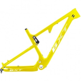 HNXCBH Mountainbike-Rahmen HNXCBH Fahrradrahmen Carbon-Suspension MTB Bike Rahmen 29er 2.3" Mountain Frameset-Boost-Hängerahmen 148mm 142 * 12mm (Color : Full Yellow, Size : 142mm M Matte)
