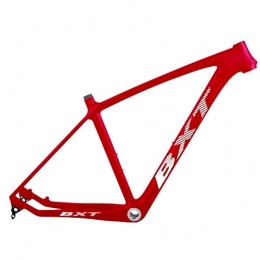 HNXCBH Mountainbike-Rahmen HNXCBH Fahrradrahmen MTB Carbon Rahmen 29in Carbon-Mountainbike-Rahmen 142 * 12 oder 135 * 9mm Fahrradrahmen 3K Matt / Glanz MTB Rahmen (Color : Full red, Size : 17.5inch matt)