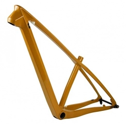 HNXCBH Mountainbike-Rahmen HNXCBH Fahrradrahmen MTB Rahmen Mountain Bike Carbon Rahmen 142 * 12mm Thru Axle MTB Carbon-Rahmen Größe 15 / 17 Zoll (Color : Orange, Size : 27.5er 17inch Glossy)