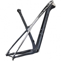 KQBAM Ersatzteiles KQBAM Bike-Frameset, Carbon MTB-Rahmen 29Er Mountainbike Carbonrahmen 148 * 12Mm MTB Carbon Frames Größe 15 / 17 / 19 Zoll