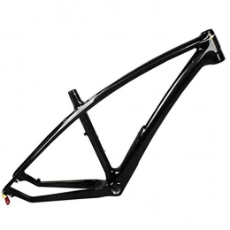 LJHBC Mountainbike-Rahmen LJHBC T800 Fahrradständer Mountainbike-Gepäckträger Internes Routing-Design Scheibenbremsrahmengruppe 27.5ER (Color : Black, Size : 27.5x17.5in)