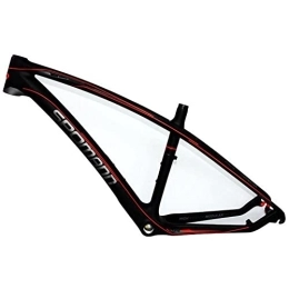OKUOKA Ersatzteiles OKUOKA Carbon Fahrrad Fahrradrahmen 26 / 27.5ER Mountainbike-Rahmen T800 Kohlefaser Ultraleichter Rahmen Sitzrohr 31, 6 mm Schnellverschluss-Heckhaken (Color : Red, Size : 27.5x15.5in)