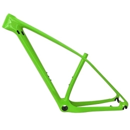OKUOKA Mountainbike-Rahmen OKUOKA Carbon Fahrrad Fahrradrahmen T1000 Kohlefaser Mountainbike-Rahmen Sattelstütze 27, 2 mm Unterstützung der elektronischen Schaltung Rennrahmen 29ER (Color : Green, Size : 19")