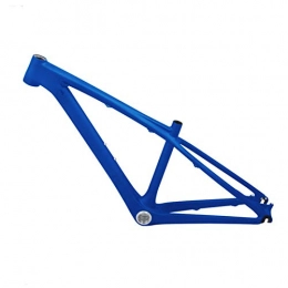 PPLAS Mountainbike-Rahmen PPLAS 26er CO2-MTB-Rahmen MTB-Kohlenstoffrahmen 26er 14-Zoll-Kohlenstoff-MTB-Rahmen 26 Carbon Kinderrahmen mit Headset-Klemme (Color : Blue, Size : 14inch Glossy)