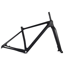 PPLAS Mountainbike-Rahmen PPLAS 29er Boost 148x12mm Kohlenberg-Bike-Rahmen T1000 Carbon MTB-Fahrrad-Frameset mit 110x15mm Gabel (Color : UD Black Matte, Size : 15inch)