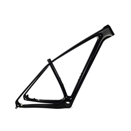 PPLAS Mountainbike-Rahmen PPLAS CO2-MTB-Rahmen 29er Carbon-Mountainbike-Rahmen Neuer T1000-Kohlenstoff-MTB-Fahrradrahmen PF30 15 / 17 / 19 / 21" (Color : Black Glossy, Size : 15inch)