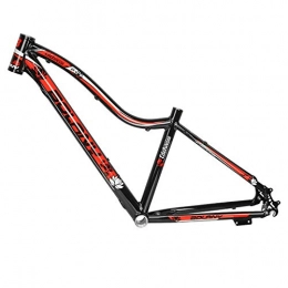 QDY Mountainbike-Rahmen QDY-26 Zoll Aluminiumlegierung Fahrrad Mountainbike Rahmen für Damen Fahrradteile Zubehör, Black red