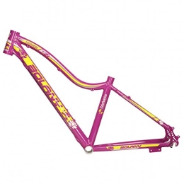 QDY Mountainbike-Rahmen QDY-26 Zoll Aluminiumlegierung Fahrrad Mountainbike Rahmen für Damen Fahrradteile Zubehör, Red Yellow