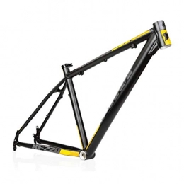 Mountain Bike Mountainbike-Rahmen Rennrad Rahmenset, AM / XF220 Mountainbike-Rahmen, 26 / 27, 5 Zoll leichten Aluminiumlegierung-Fahrrad-Rahmen, Geeignet for MTB, Cross Country, Down Hill (schwarz / gelb) (Size : 26")