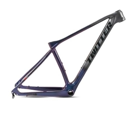 TANGIST Mountainbike-Rahmen TANGIST 27, 5“ / 29“ Carbonfaser Rahmen MTB Fahrrad Rahmen Versteckter Scheibenbremssitz Schnellspanner 135mm Interne Verkabelung BB92*41 (Color : Dark Gray, Size : 17x29inch)