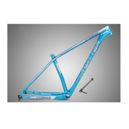 ZFF Mountainbike-Rahmen ZFF Kohlefaser MTB-Rahmen 15'' / 17'' / 19'' 27.5 29er Mountainbike Rahmen Steckachse 12 * 142mm Scheibenbremse XC-Rahmen Leichtes Gewicht Interne Führung (Color : Light Blue, Size : 29 * 15'')