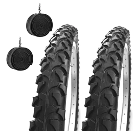 ECOVELO Ersatzteiles 2 Reifen Country 20 x 1.95 (54-406) + schwarze Reifen für Mountainbike