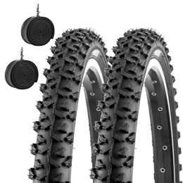 ECOVELO Mountainbike-Reifen 2 Reifen Kenda 20 x 1.75 (47-406) + Reifen aus Gummi für Kinder, Mountainbike, City, 2 Stück